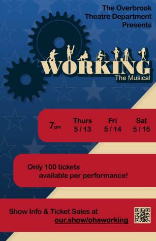 Official flyer for Overbrooks Spring musical, Working! 